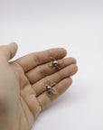 Boucles d'oreilles puce Tiare à 6 Pétales