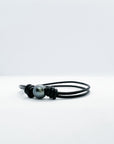 Bracelet Cuir coulissons 1 Perle