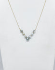 Collier Baby Venus 7 keishis + intercalaires