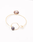 jonc, bangle, bracelet, perle noire, perles de tahiti, bijoux, perles, polynesie, tahiti, tevei perle