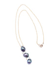 Bijou collection Ringu en goldfilled avec 3 perles de tahiti