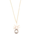 Bijou Treasure by Tevei Perle collier ananas avec une perle en goldfilled
