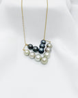 Collier double Venus bicolore