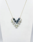 Collier double Venus bicolore
