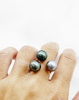 BAGUE INVISIBLE 3 PERLES